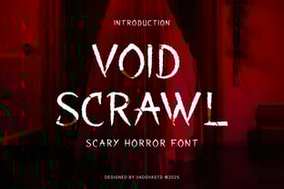 Void Scrawl Font Poster 1