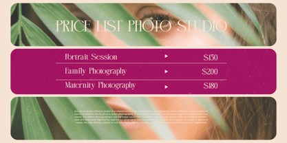 Magenta Rosalia Font Poster 7