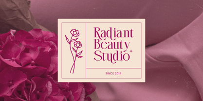 Magenta Rosalia Font Poster 4