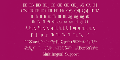 Magenta Rosalia Font Poster 15