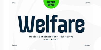 Welfare Font Poster 1