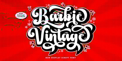 Barbie Vintage Font Poster 1