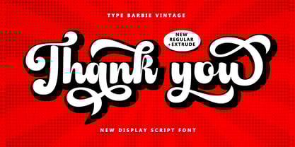 Barbie Vintage Font Poster 8