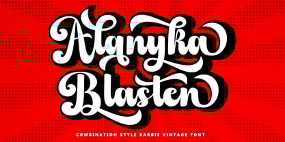 Barbie Vintage Font Poster 2