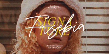 Fasebia Signature Font Poster 1
