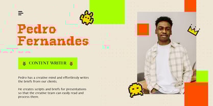 Hercules Pixel Font Font Poster 7