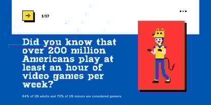 Hercules Pixel Font Font Poster 8