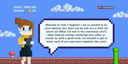 Hercules Pixel Font Font Poster 4