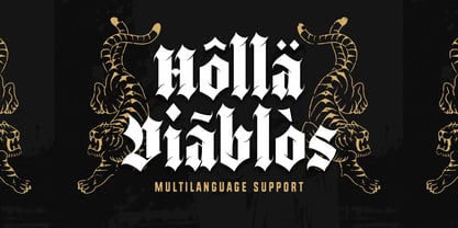 Black Webs Font Poster 2