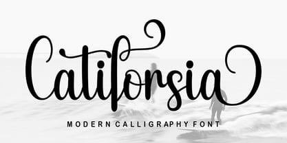 Catiforsia Script Font Poster 1