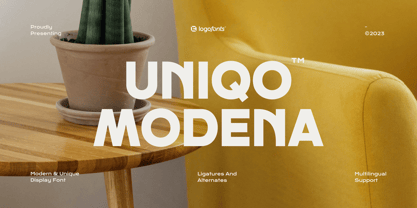 Uniqo Modena Font Poster 1