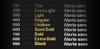 Alerio Font Poster 3