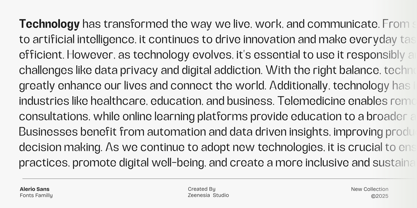 Alerio Font Poster 13