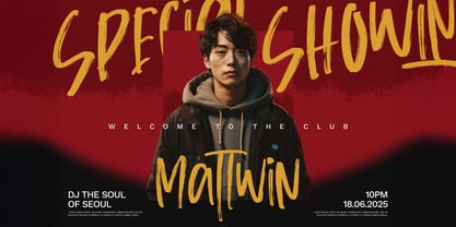 Russed Handbrush Font Poster 2