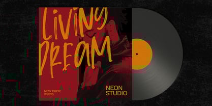 Russed Handbrush Font Poster 5