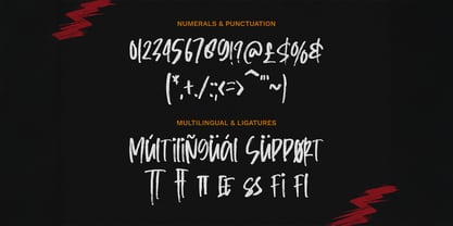 Russed Handbrush Font Poster 9