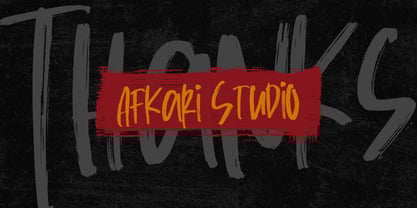 Russed Handbrush Font Poster 10