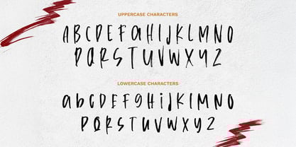 Russed Handbrush Font Poster 8