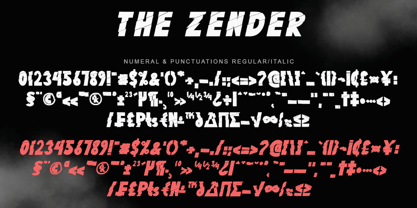 The Zander Font Poster 8