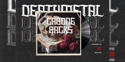 Cabone Backs Font Poster 9