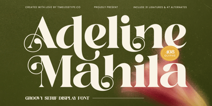 Adeline Mahila Font Poster 1