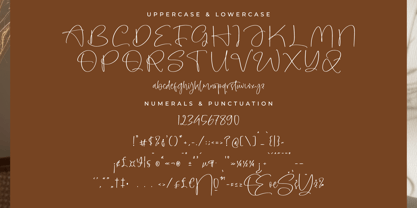 Amberony Font Poster 7