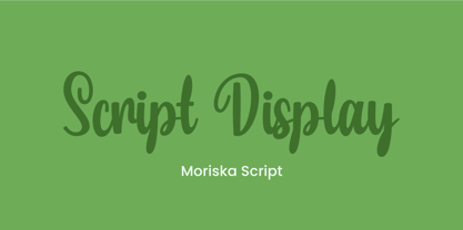Moriska Font Poster 4