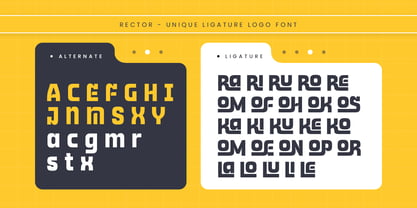 Rector Font Poster 12