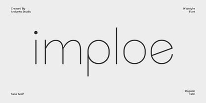 Imploe Font Poster 1