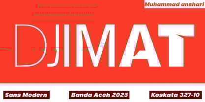 Djimat Font Poster 14