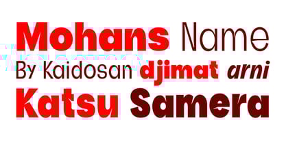 Djimat Font Poster 2