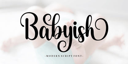 Babyish Script Font Poster 1