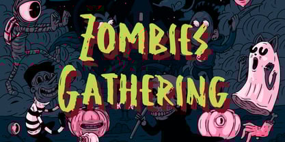 Zombies Ode Font Poster 3