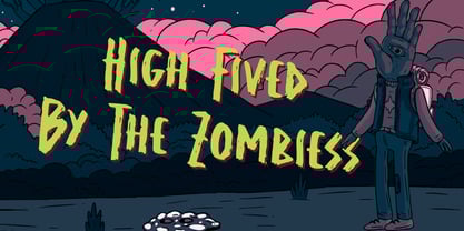 Zombies Ode Font Poster 2