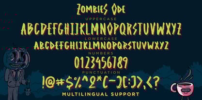 Zombies Ode Font Poster 10