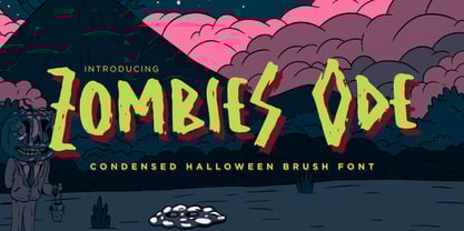 Zombies Ode Font Poster 1