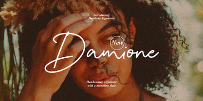 Damione Signature Font Poster 1