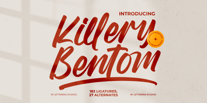 Killery Bentom Font Poster 1
