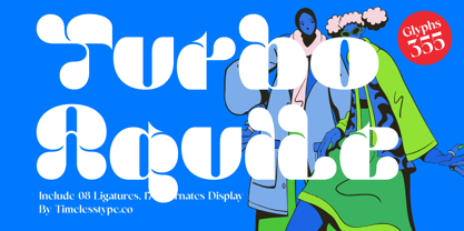 Turbo Aquile Font Poster 1