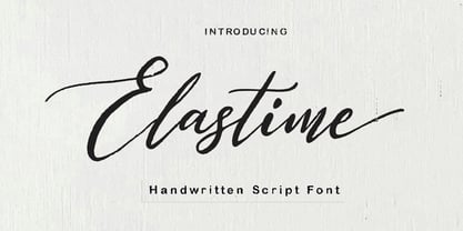 Elastime Font Poster 1