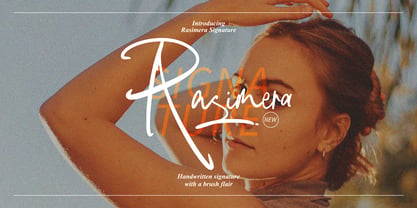 Rasimera Signature Font Poster 1