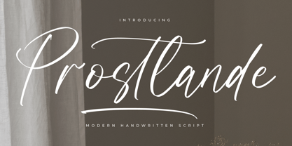 Prostlande Font Poster 1