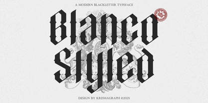 Blanco Styled Font Poster 1