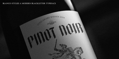 Blanco Styled Font Poster 2