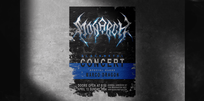 Ashborn Black Metal Font Poster 4