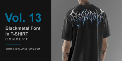 Ashborn Black Metal Font Poster 2