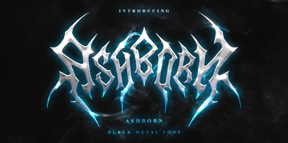 Ashborn Black Metal Font Poster 1