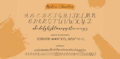 Byefour Font Poster 6