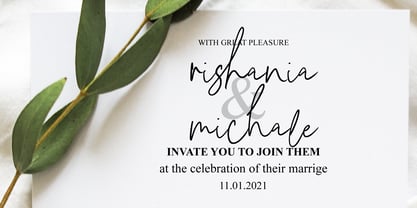 Villonia Signature Font Poster 6