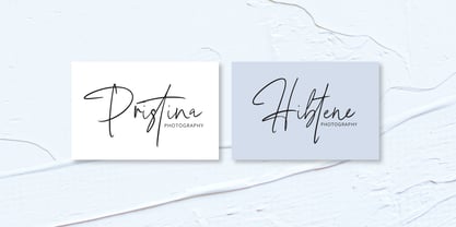 Villonia Signature Font Poster 4